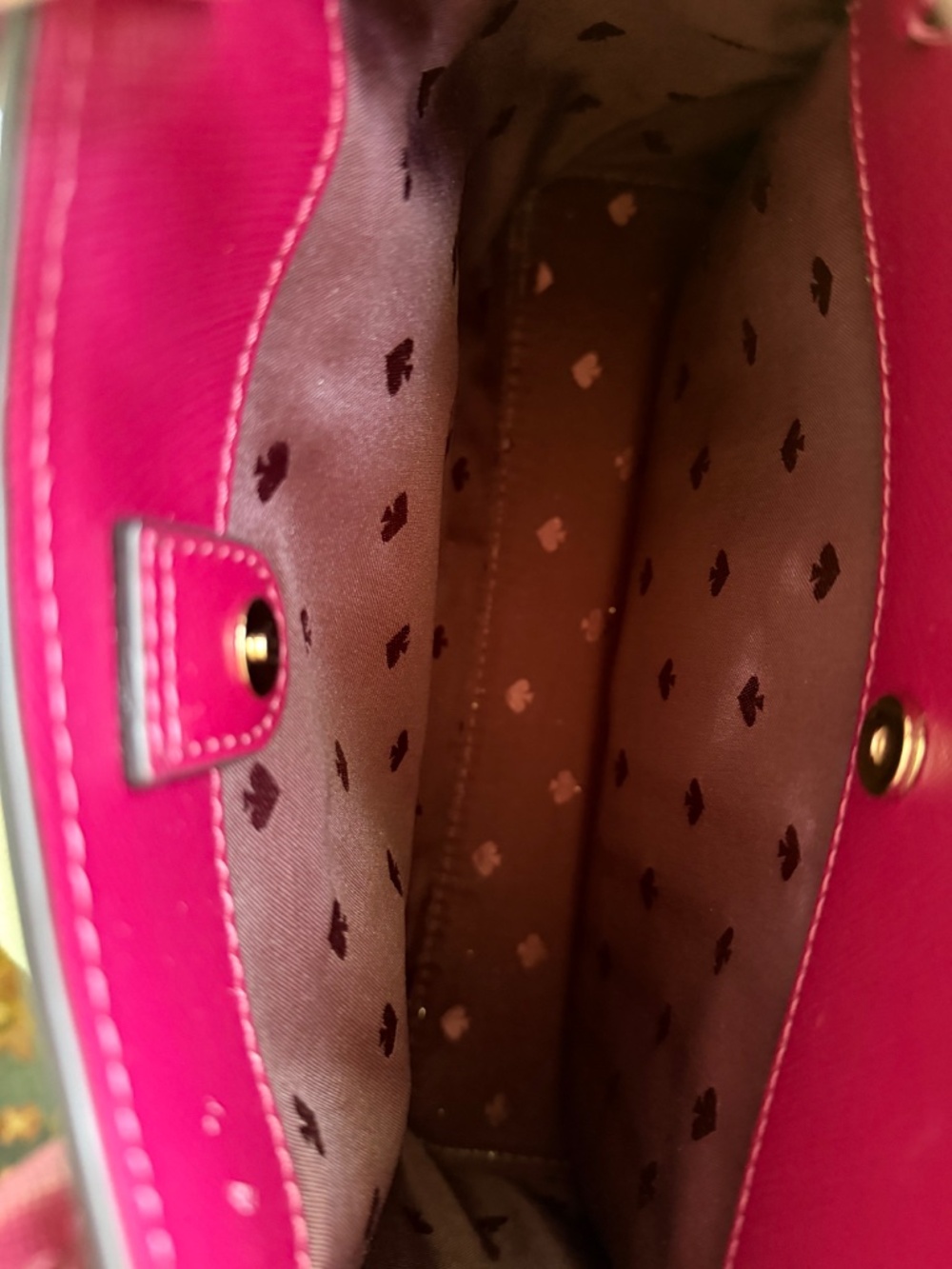 Like New Kate Spade New York Rory Saffiano Leather Medium Satchel in BlackBerry - Picture 14 of 16